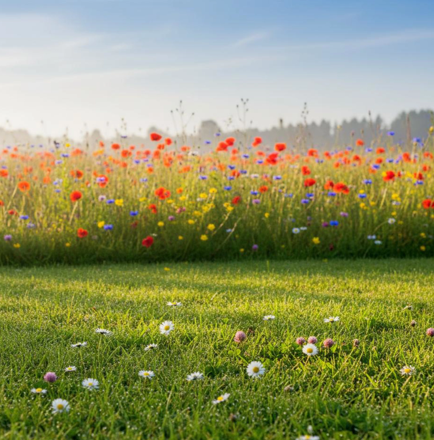 Bestattung Die letzte Umarmung - Bestatter - Blumen im Garten